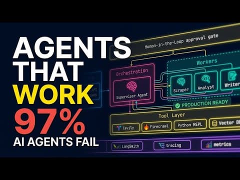 97% of AI Agents Fail in Production. Here's How to Build One That Doesn't