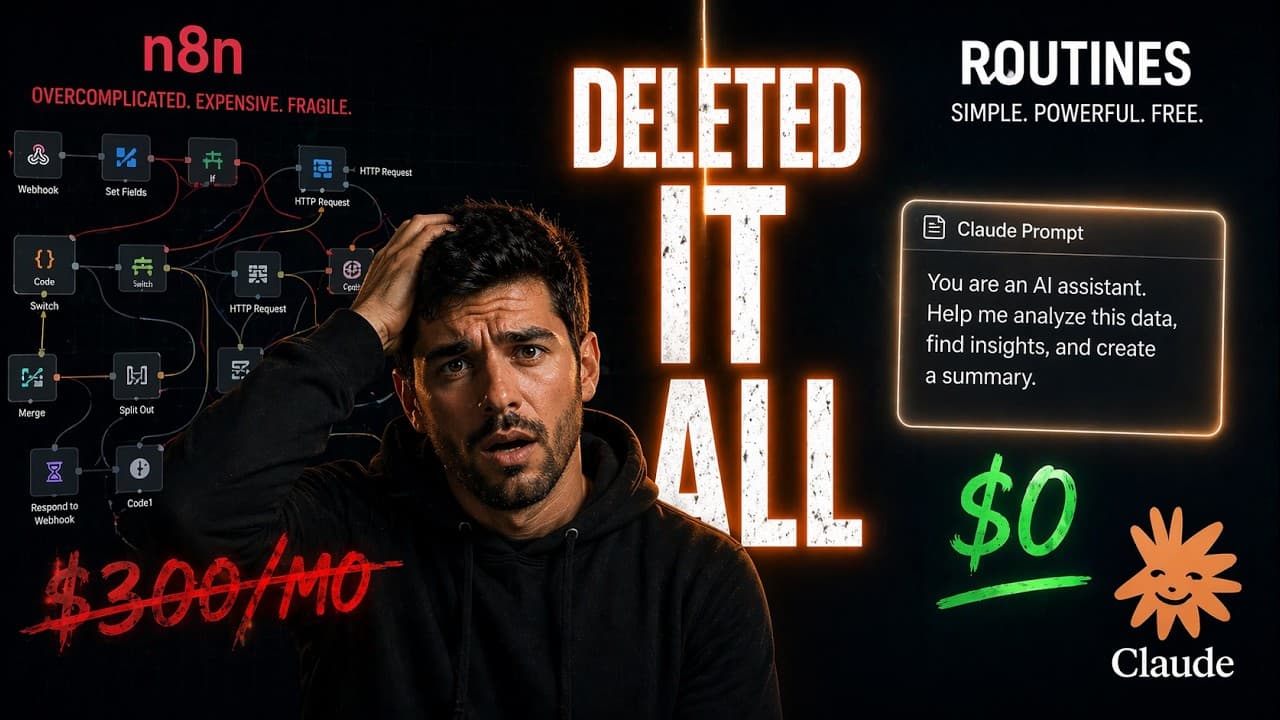 Claude Routines Just Killed My $300/mo Automation Bill