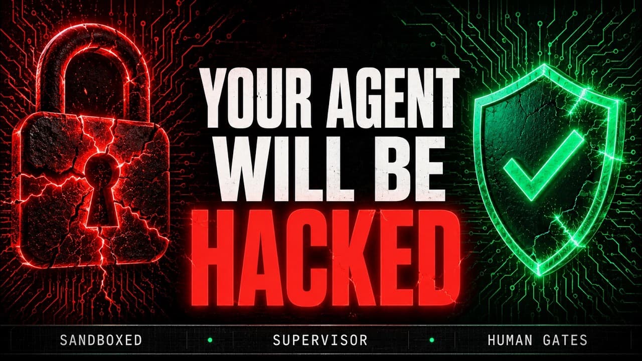 Your AI Agent Will Be Hacked. Here's the Architecture That Stops It.